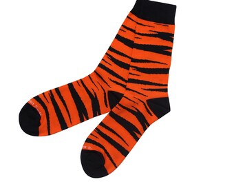 Bengal Stripe Socks - Boyfriend Gift - Husband Gift - Whiskey Socks - Fun Socks - Funny Socks - Holiday Gift - Kentucky Socks