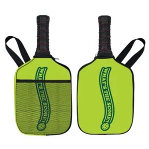 What&#39;s The Score Pickleball Paddle Cover - Paddle Covers - Gifts For Pickleball - Pickleball - Mothers Day Gift - Fathers Day - Gift Ideas