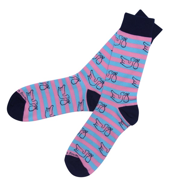 Baby Shower Socks - Baby Gifts - Baby Shower Gift - Boy Socks - Girl Sock - Funny Socks - Gift Ideas - Striped Socks - Cozy Socks