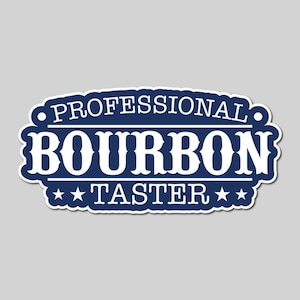Professionele sticker bourbon proever - welkomststicker - bourboncadeaus - Kentucky Bourbon - whiskysticker - groeten - welkomstcadeau