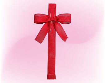 14” Metal Door Wreath Hanger, Red Door Wreath Hanger, Wreath Hook, Hanger for Wreaths, Valentine's Day  Decor, Handmade Wreath Hanger