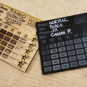 Laser Cut Test File