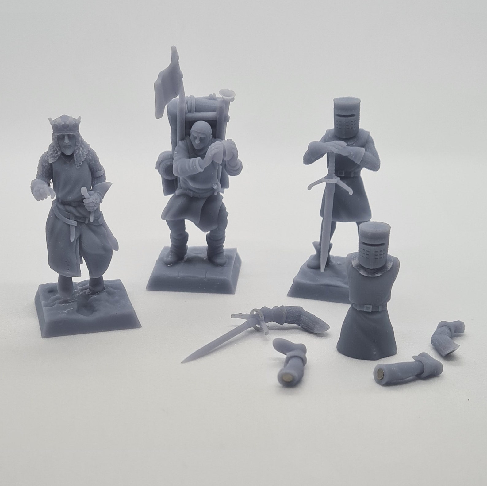 Monty Python Miniatures inc detachable Black Knight for | Etsy