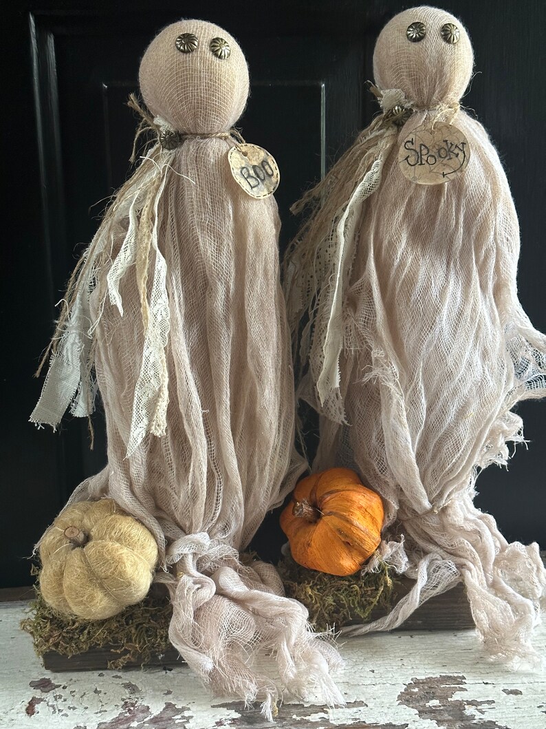 Primitive Cheese Cloth Halloween Ghost Etsy