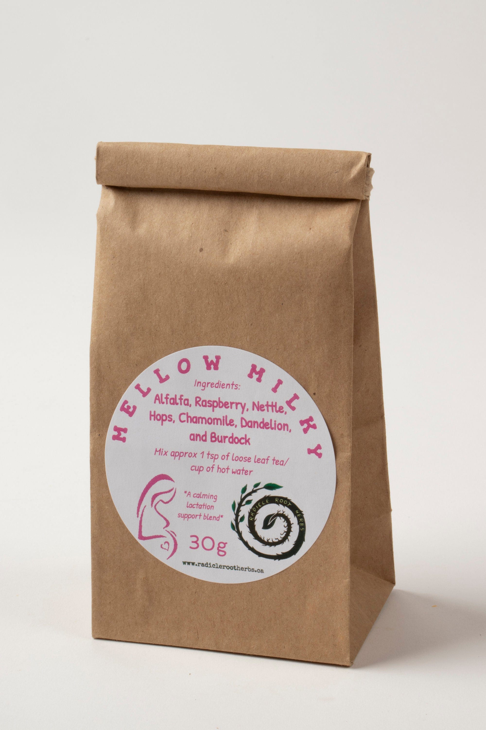 Herbal Nursing Tea - Mellow Milky - Organic - Breastfeeding Tea - Loose Leaf - Lactation Tea