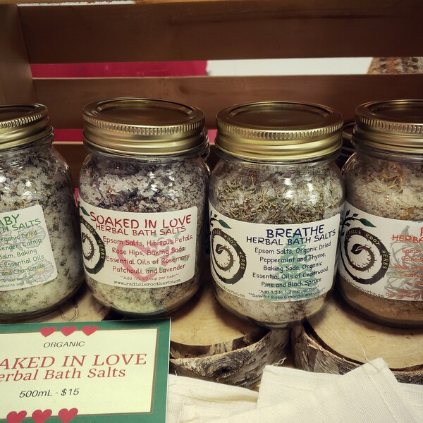 Herbal Bath Salts Etsy
