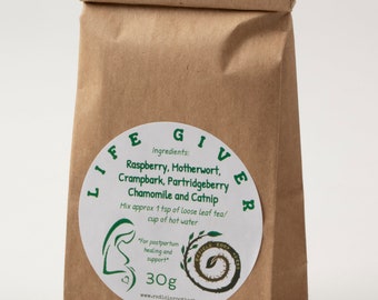 Organic Herbal Postpartum Tea - Life Giver - Loose Leaf