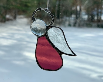 Angel Suncatcher ornament for Window hanging or Christmas Tree Sun Catcher multiple colors to choose from