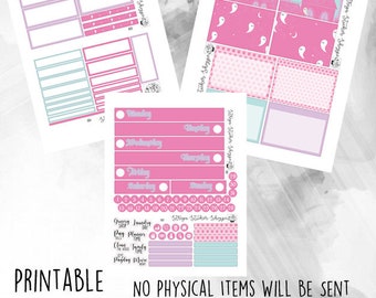 DESCARGA DIGITAL IMPRIMIBLE - Erin Condren / Happy Planner / Bullet Journal / Planner Sticker Kit Pastel Goth Ghosts / Linda Casa Encantada