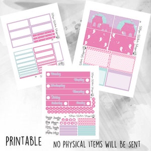 PRINTABLE DIGITAL DOWNLOAD - Erin Condren / Happy Planner / Bullet Journal / Planner Sticker Kit Pastel Goth Ghosts / Cute Haunted House