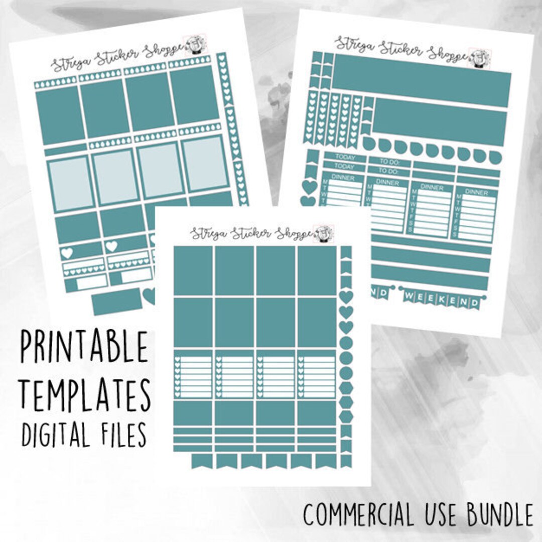PRINTABLE DIGITAL DOWNLOAD - Erin Condren / Happy Planner / Vertical ...