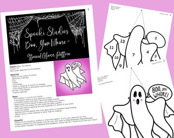 DESCARGA DIGITAL IMPRIMIBLE - Boo, You Whore Stained Glass Pattern - ¡Haz tus propias vidrieras inspiradas en Mean Girls! Licencia de uso comercial