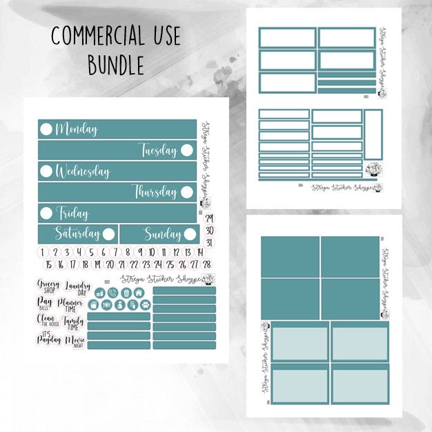 PRINTABLE DIGITAL DOWNLOAD - Erin Condren / Happy Planner / Daily Duo ...