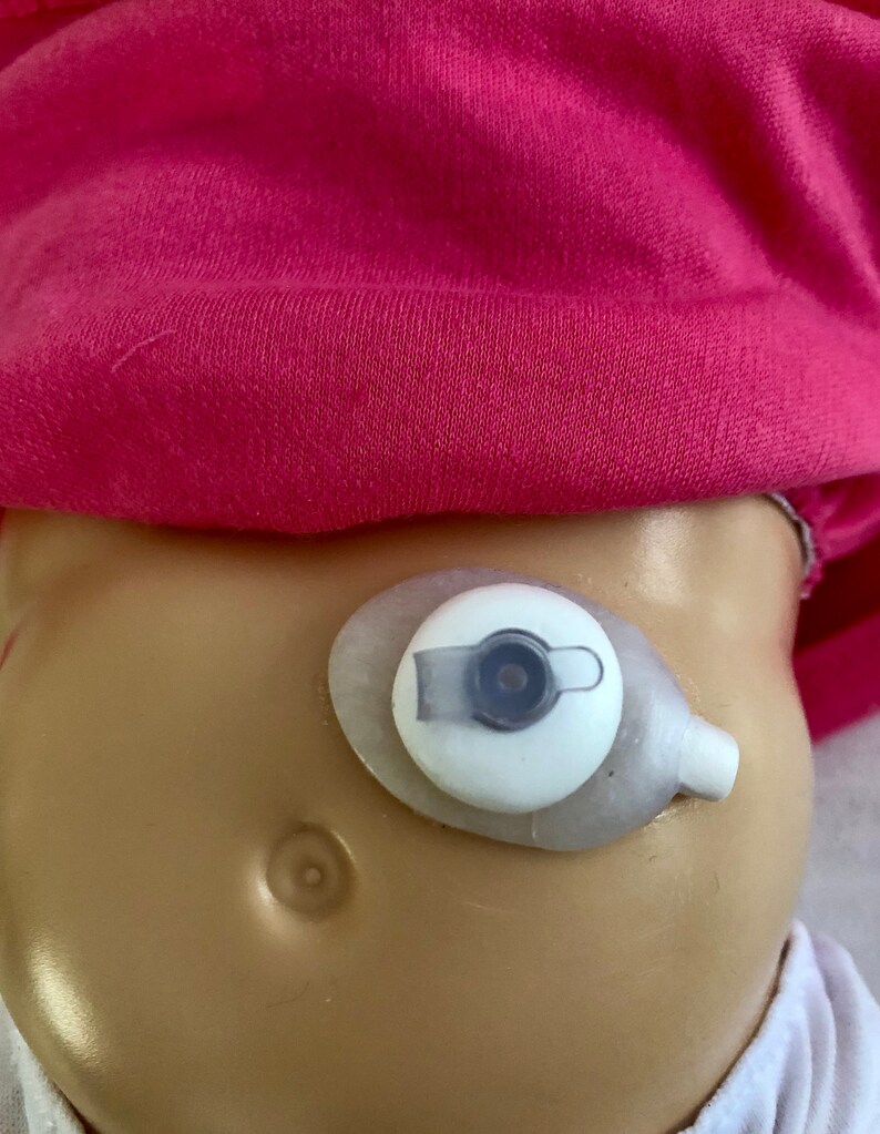 One Doll with Handmade MIC KEY Style Button Feeding Tube. Etsy