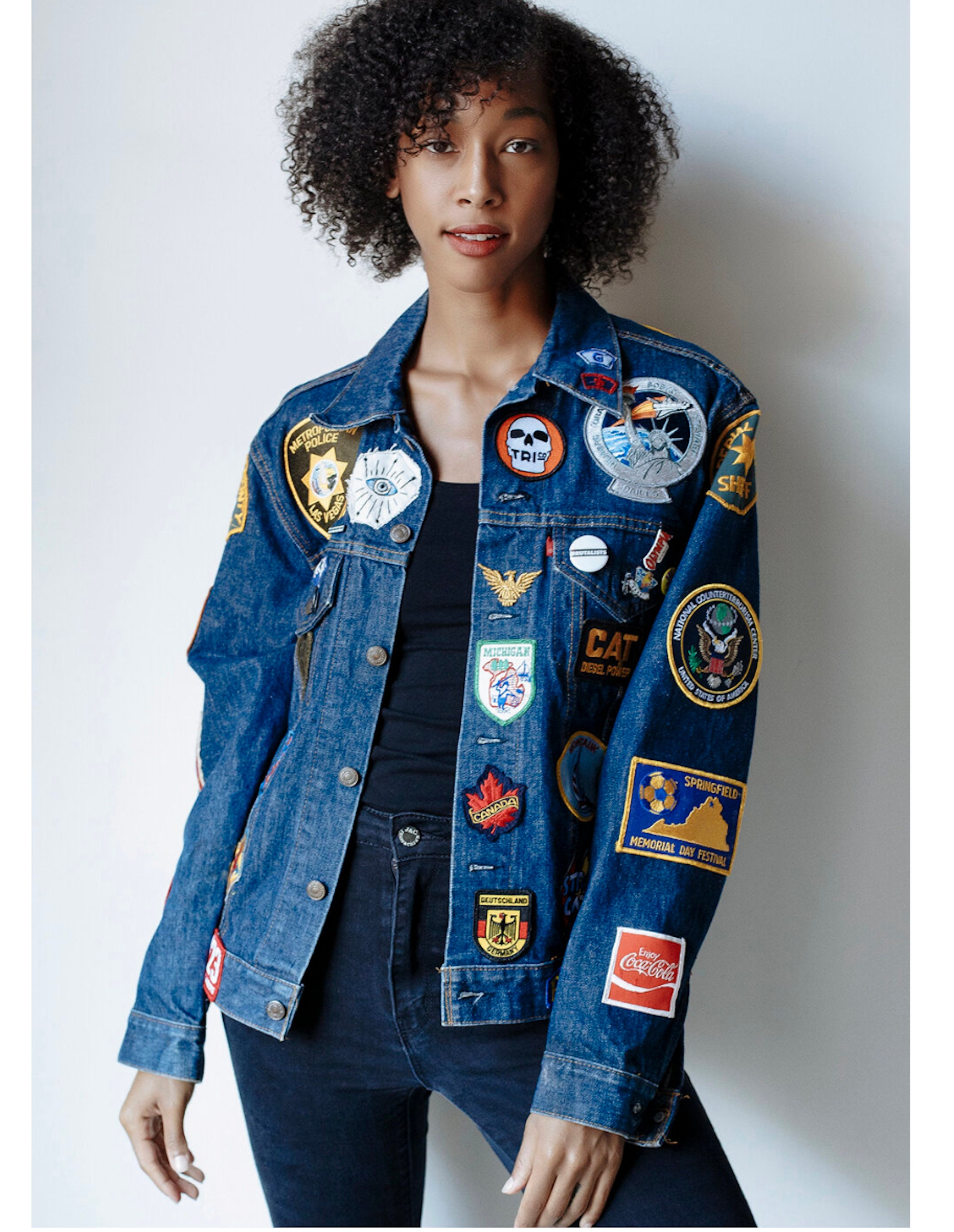 Patch Denim Jacket