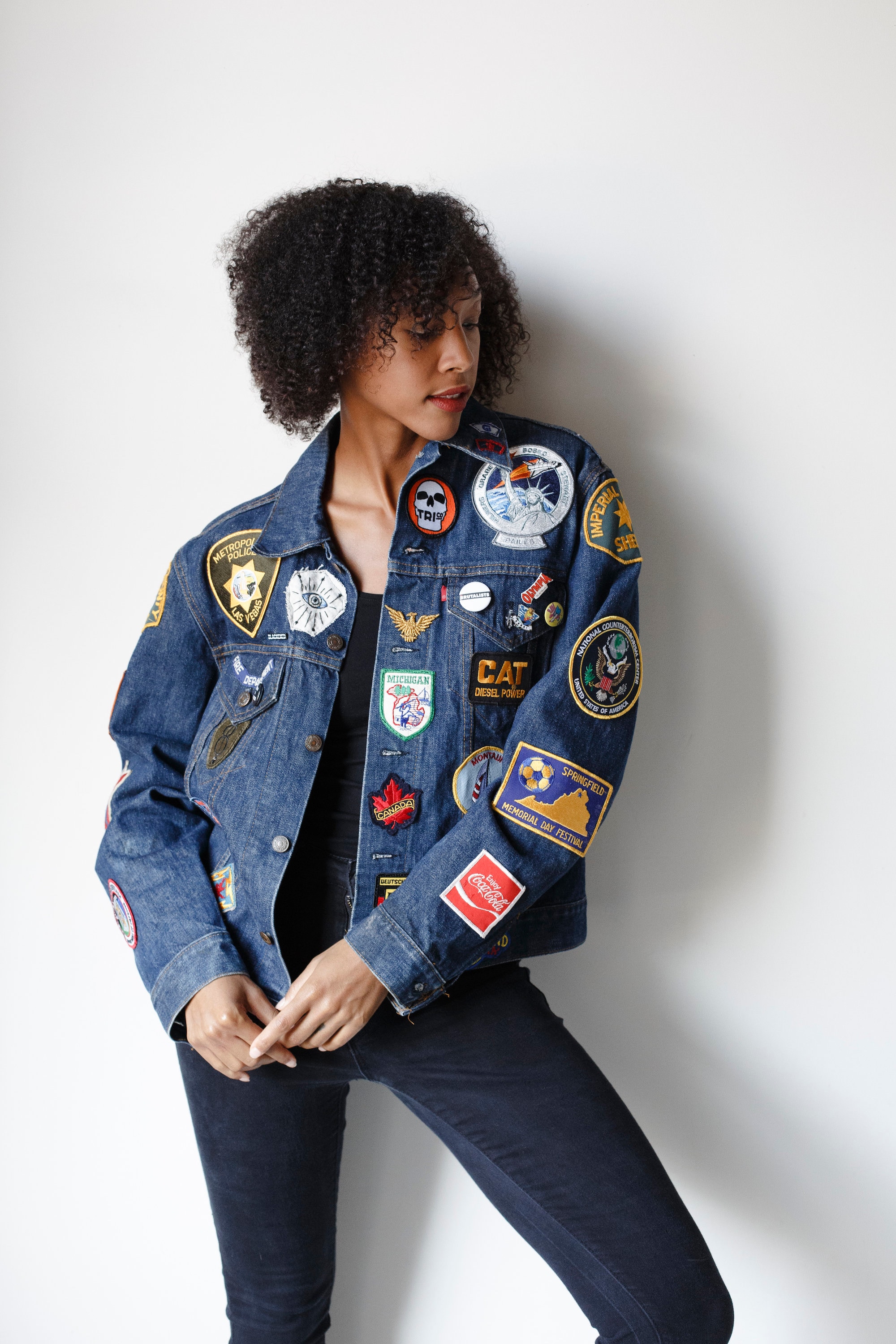 Pit Boss Jacket Denim Jean Jacket Patched Patches Vintage Levis