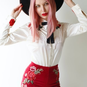 VELVET ROSE High Waisted Shorts Swarovski Kristallen afbeelding 2