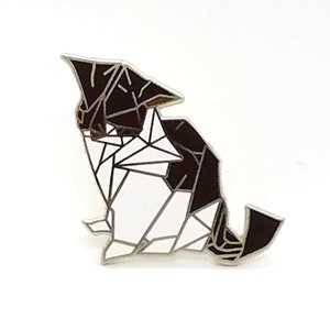 Origami Cat Enamel Pin