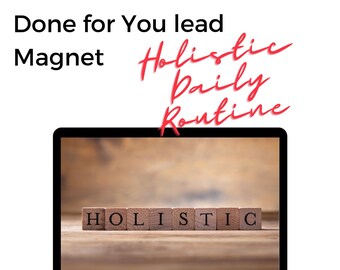 HECHO PARA TI Plantilla de Canva editable Lead Magnet bienestar salud Rutina diaria holística