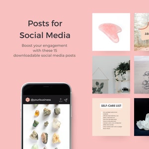 15 Done for You Stock Images Wellness Spiritual Social Media Images Canva Editable Template