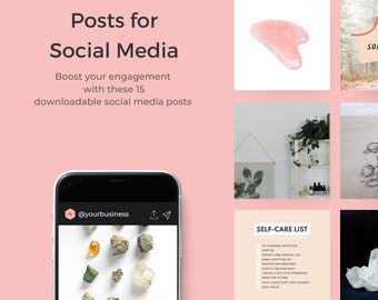 15 Imágenes de archivo hechas para ti Imágenes de redes sociales espirituales y de bienestar Plantilla editable en Canva