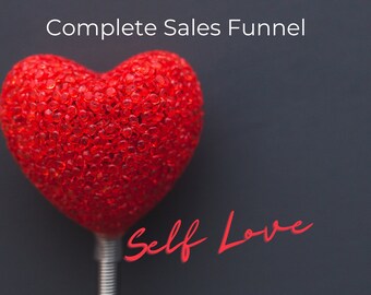 Amor propio / Plantilla / Canva / Editable / Diario / Avisos / Lead Magnet / Embudo de ventas / Afirmaciones / Hecho para usted