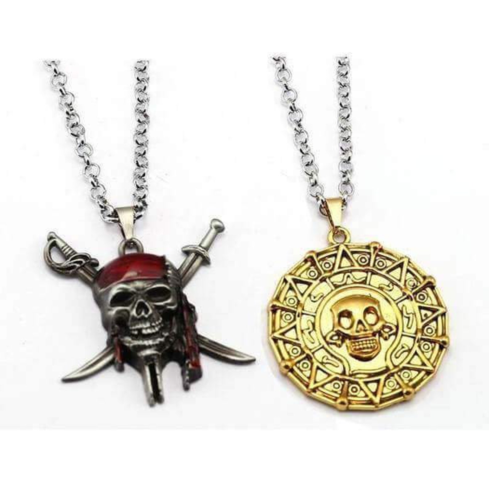 Pirate Necklace Lovers Necklace Pirates of the Caribbean Etsy