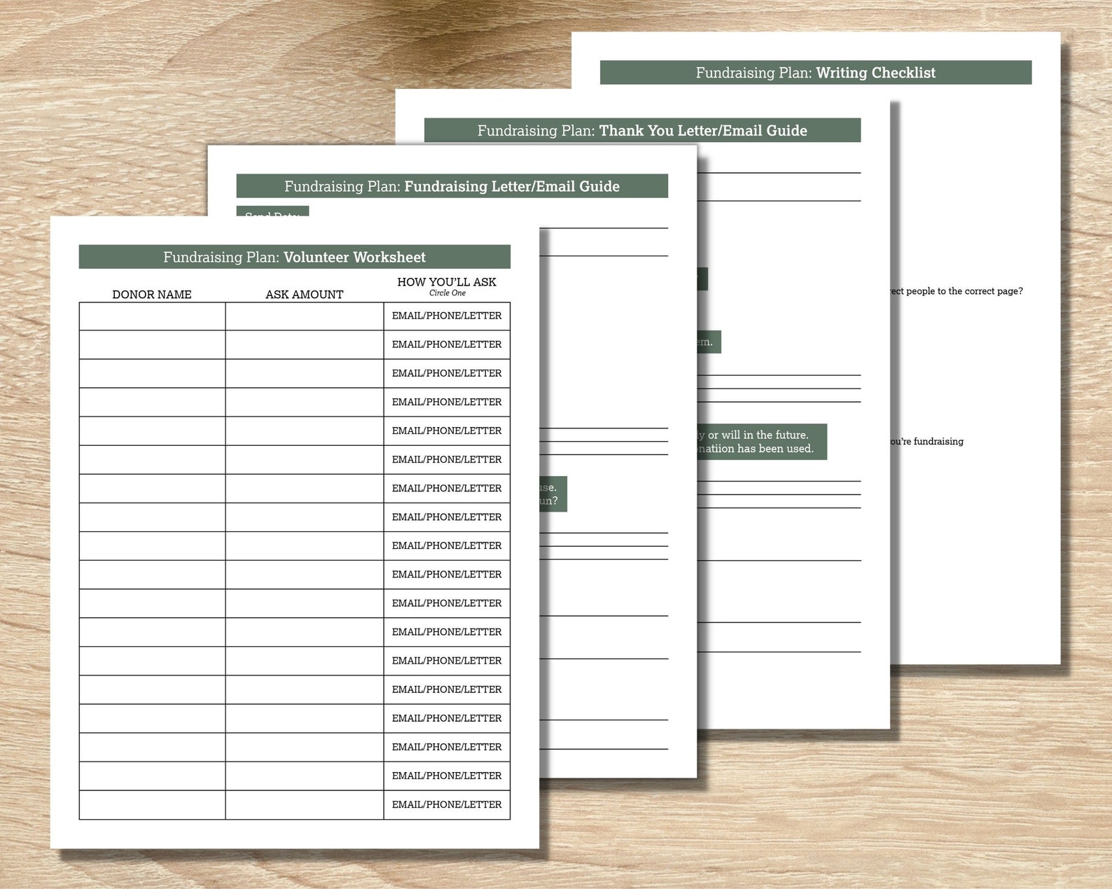 Fundraising Guide.pdf Printable Fundraiser Planning Toolkit - 7 Page Fundraising Guide - Etsy