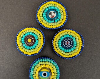 Marvelous Mosaic Magnets, Caribbean Set of 4