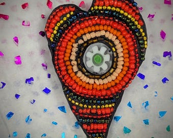 Heart Brooch "Solar"