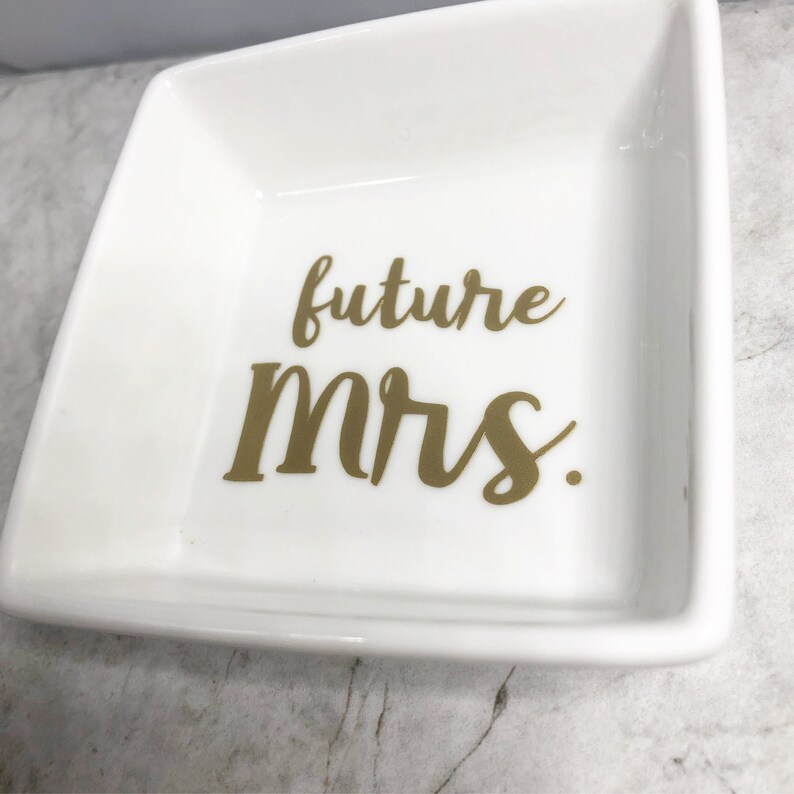 personalized gift ring holder unique gift engagement gift gifts for her i said yes engaged future mrs ring holder