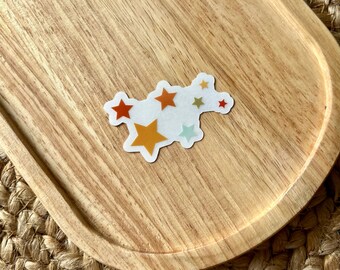 Stars Clear Background Sticker, starry sticker, waterproof sticker, clear sticker, laptop sticker, trendy stickers, phone case stickers