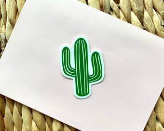 Cactus sticker, Cactus cup sticker, laptop decal, trendy water bottle sticker, waterproof sticker, computer sticker, laptop sticker, cacti