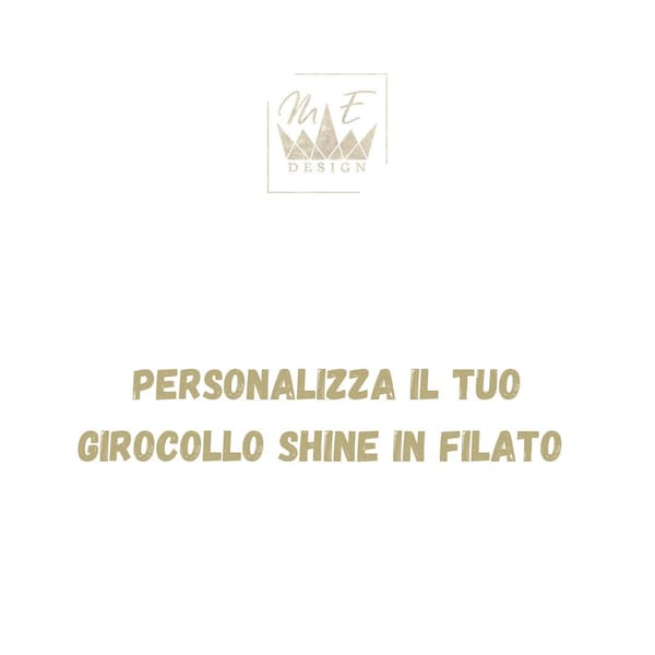 Personalizza il tuo girocollo Shine in filato