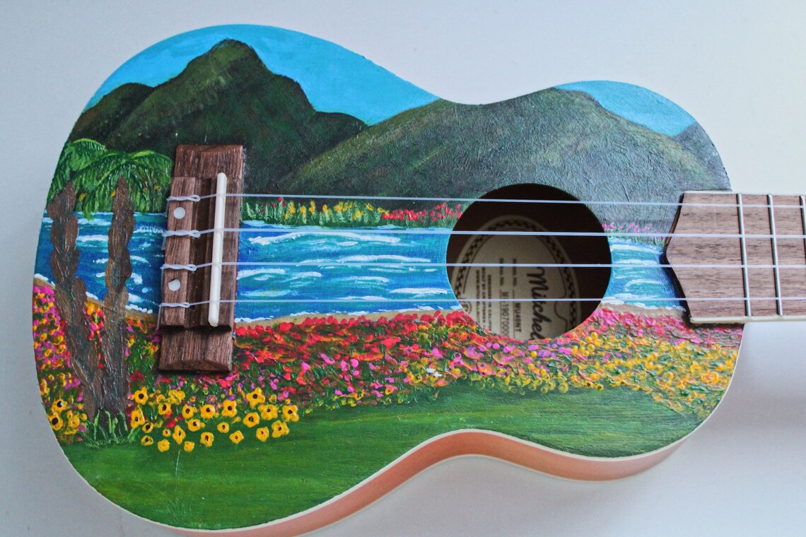 Custom Hand Painted Landscape Ukulele Etsy