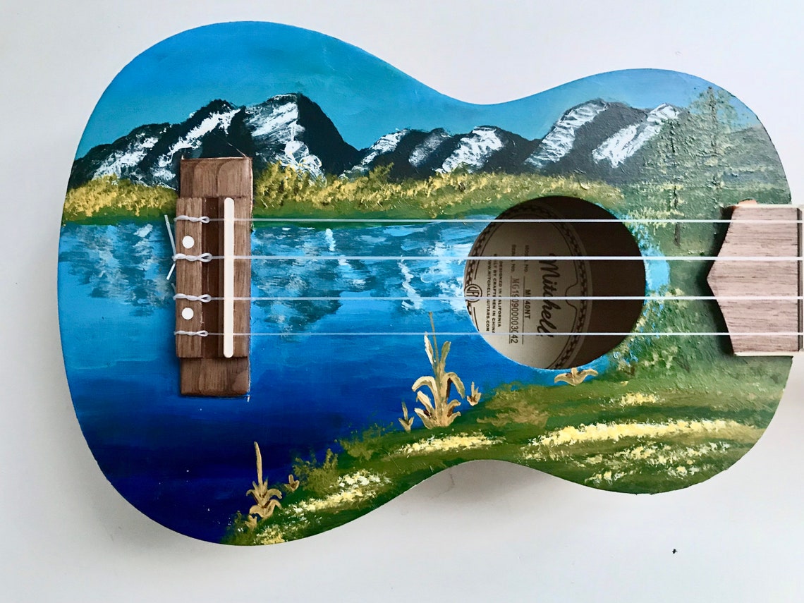 Custom Hand Painted Landscape Ukulele Etsy