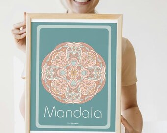 Daisy Mandala Coloring Pages: Boho Floral Art, A4/A3/A2 (Digital Download)