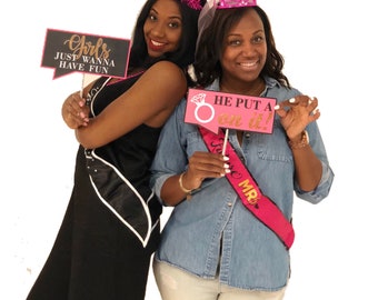 DIGITAL Bachelorette Party PhotoBooth Props Bachelorette Photo Booth Prop Bachelorette Props Hen Party Props Bachelorette Party Props