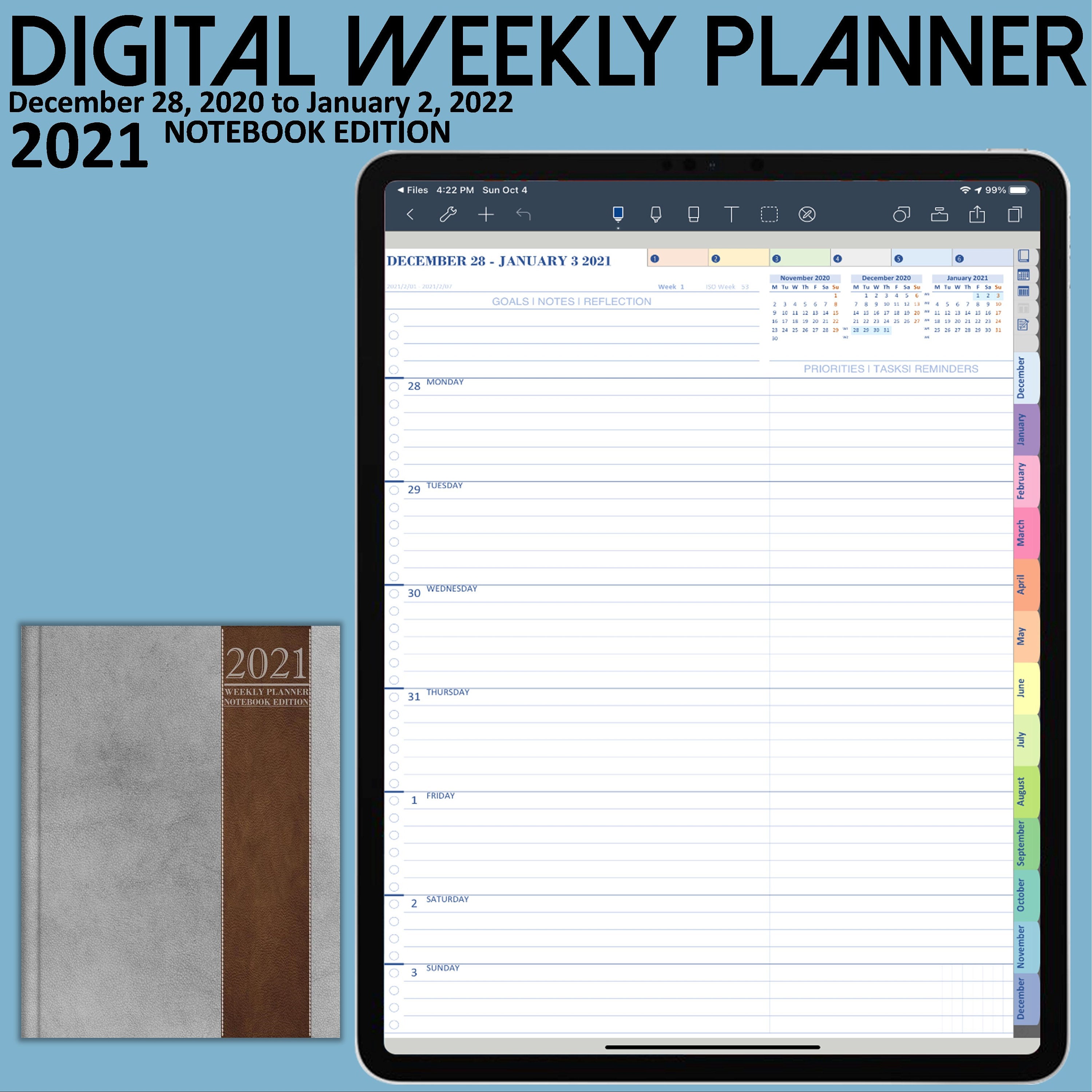 notability weekly planner template notability weekly planner template