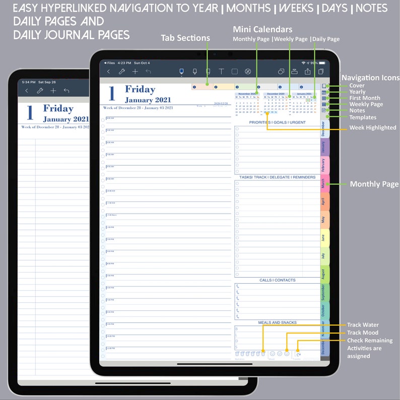 goodnotes planner 2021