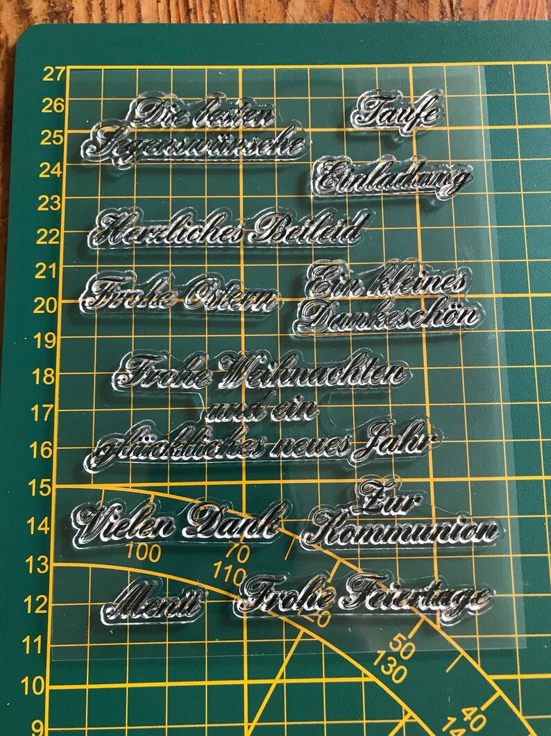 Clear Stamps German Lyrics Occasions Clay Handling Craft Supplies Tools Clear Stamps German Lyrics Occasions Clay Handling Craft Supplies Tools