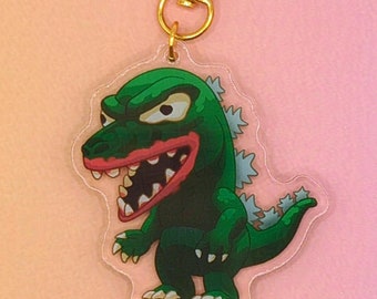 Imperial Toys Godzilla Acrylic Charm Keychain