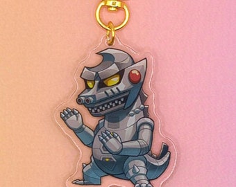 Mechagodzilla Acrylic Charm Keychain