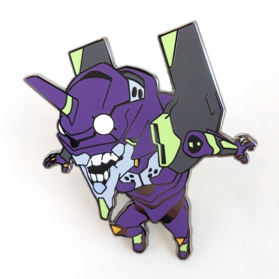 Eva Unit 01 Enamel Pin Etsy