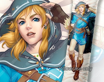 Funda de almohada Dakimakura de BotW Link para almohada corporal