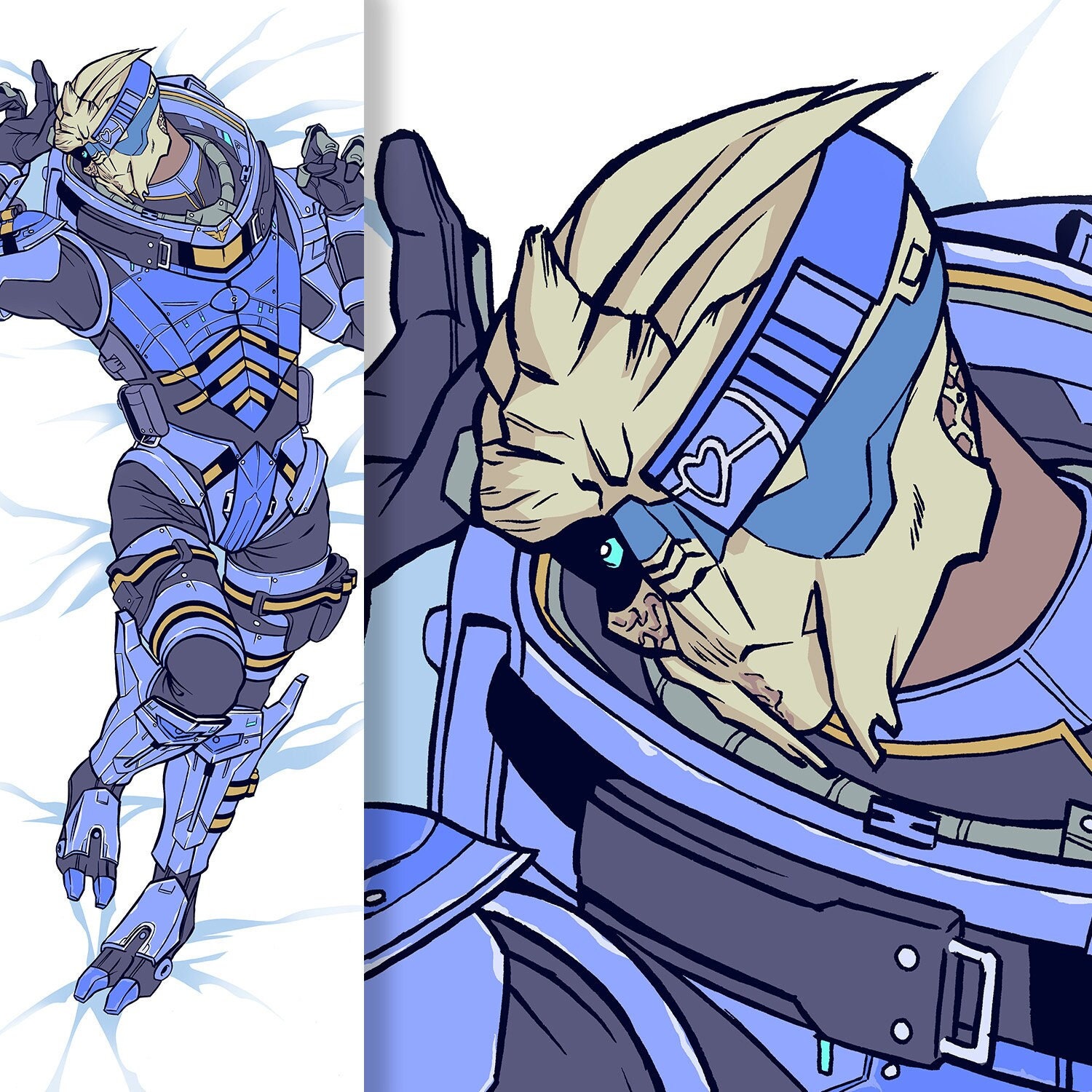 Moe Moe Garruschan Dakimakura Etsy Finland