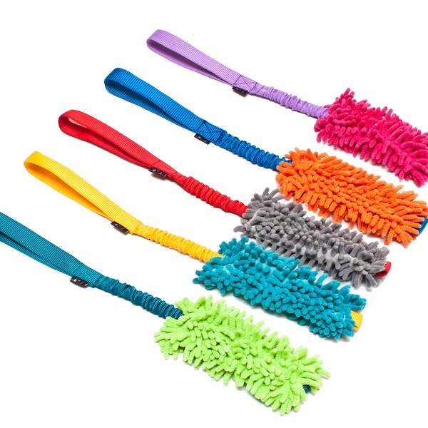 Sirius | Mop Toy | Bungee Tug Toy | Toys for Dogs | Dog Training | Long Mop Toy | Durable Tug Toy | Colorful Toy | Bungee Flexible Handle |