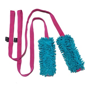 Sirius / Giocattolo per scopa / Giocattolo per rimorchiatore con elastico / Giocattoli per cani / Addestramento di cani / Giocattolo per scopa lungo / Giocattolo per rimorchiatore durevole / Giocattolo colorato / Manico flessibile per elastico /