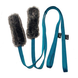 Sirius / Pelliccia / Giocattolo Bungee Tug / Giocattoli per cani / Addestramento cani / Giocattolo in pelliccia / Giocattolo colorato / Maniglia bungee / Regalo per cane