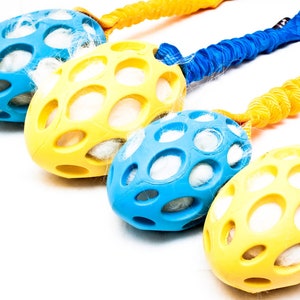 Sirius /Regalo per cane / Giocattolo Bungee Tug / Giocattoli per cani / Addestramento cani / Palla di gomma / Calcio / Giocattolo colorato / Manico flessibile / Aport Ball